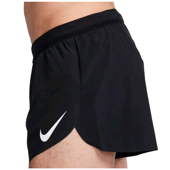 Nike AeroSwift Dri-Fit ADV 2" Running Shorts Mens Size LARGE Black FN3349-010 - Picture 7 of 10